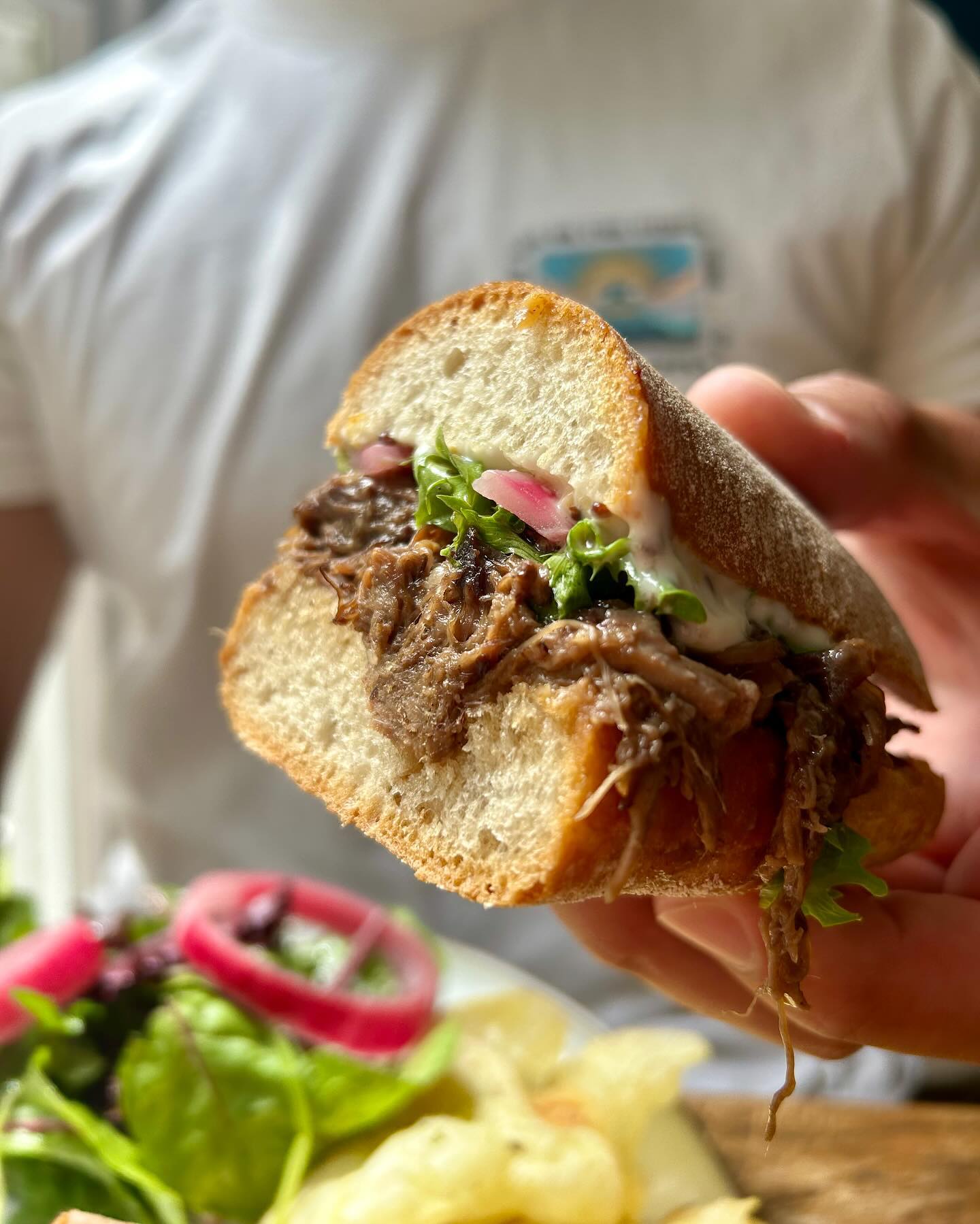 Filled bread sandwich at The Dashwood Lounge