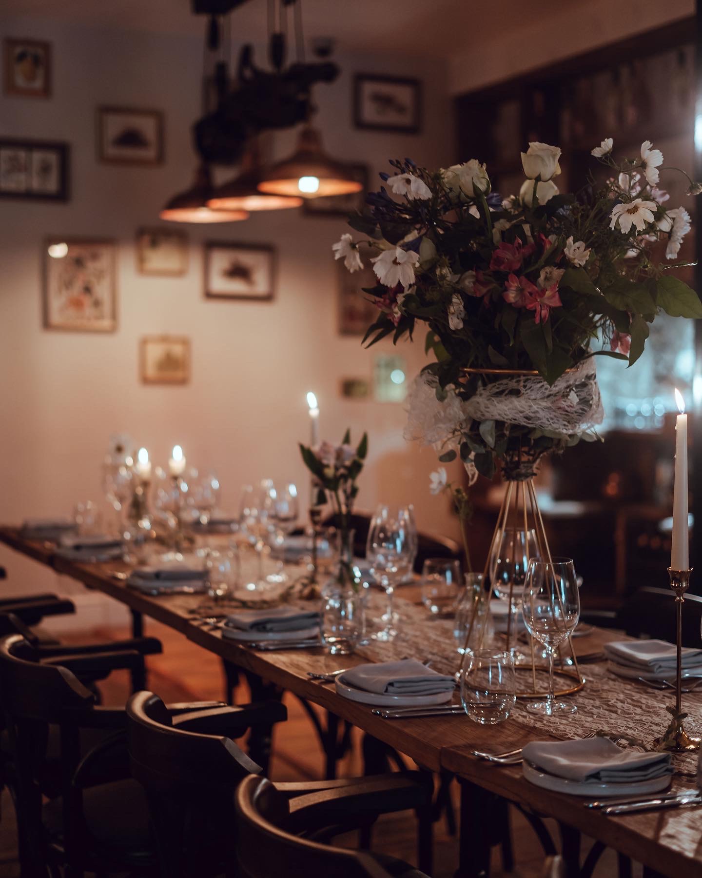 A candlelit table at The Dashwood Lounge
